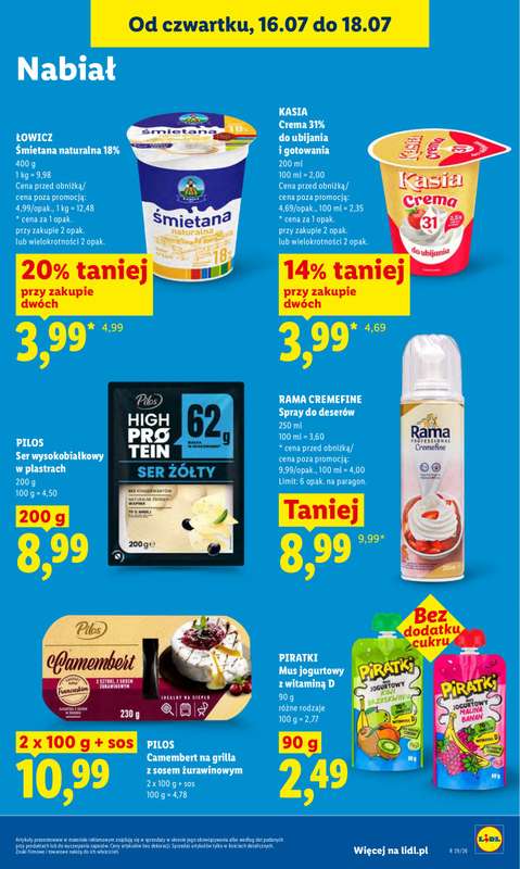 Lidl - gazetka promocyjna Oferta od czwartku od czwartku 16.07 do soboty 18.07 - strona 65