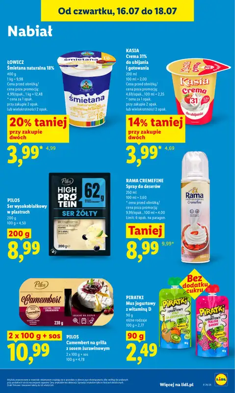 Lidl - gazetka promocyjna Oferta od czwartku od czwartku 16.07 do soboty 18.07 - strona 65