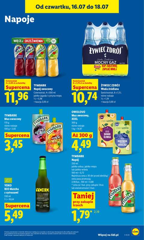 Lidl - gazetka promocyjna Oferta od czwartku od czwartku 16.07 do soboty 18.07 - strona 73
