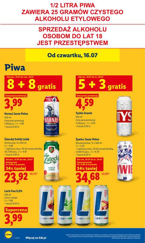 Lidl - gazetka promocyjna Oferta od czwartku od czwartku 16.07 do soboty 18.07 - strona 76