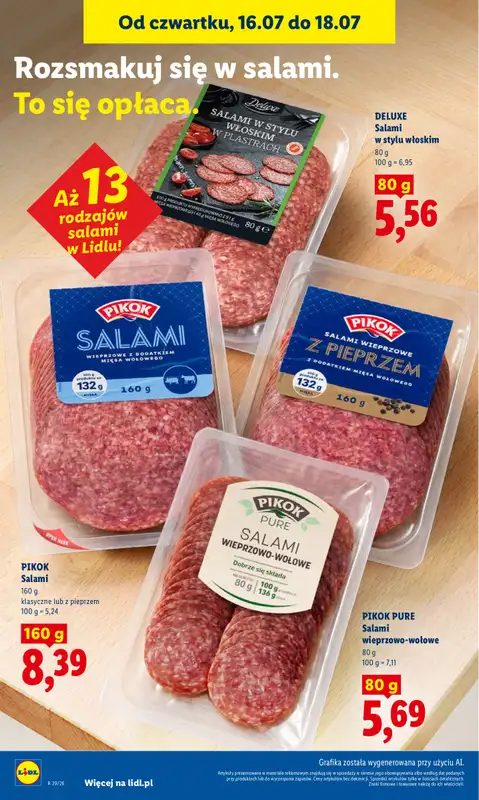 Lidl - gazetka promocyjna Oferta od czwartku od czwartku 16.07 do soboty 18.07 - strona 62