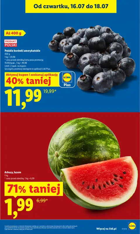 Lidl - gazetka promocyjna Oferta od czwartku od czwartku 16.07 do soboty 18.07 - strona 13