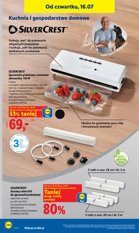 Lidl - gazetka promocyjna Oferta od czwartku od czwartku 16.07 do soboty 18.07 - strona 42
