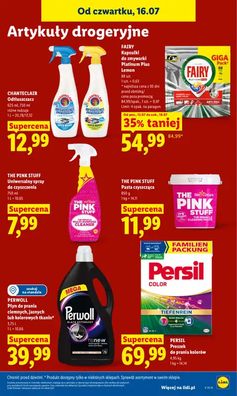 Lidl - gazetka promocyjna Oferta od czwartku od czwartku 16.07 do soboty 18.07 - strona 93