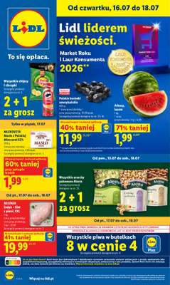 Lidl - gazetka promocyjna Oferta od czwartku od czwartku 16.07 do soboty 18.07