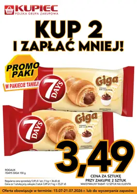 Kupiec - gazetka promocyjna Promopaki od środy 15.07 do wtorku 21.07 - strona 2