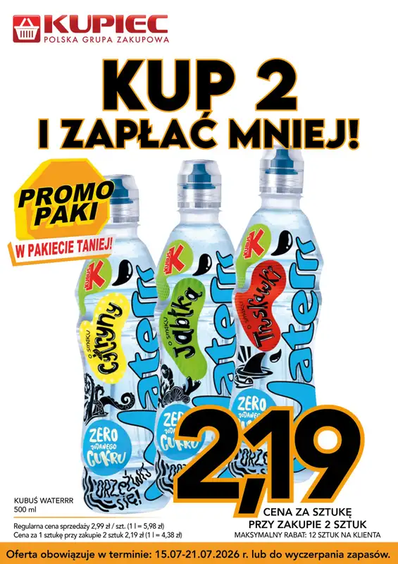 Kupiec - gazetka promocyjna Promopaki od środy 15.07 do wtorku 21.07 - strona 6