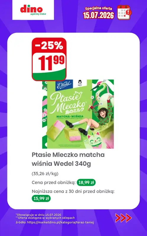 Dino - gazetka promocyjna Specjalna oferta na 15.07.2026 - promocje spoza gazetki od środy 15.07 do środy 15.07 - strona 10