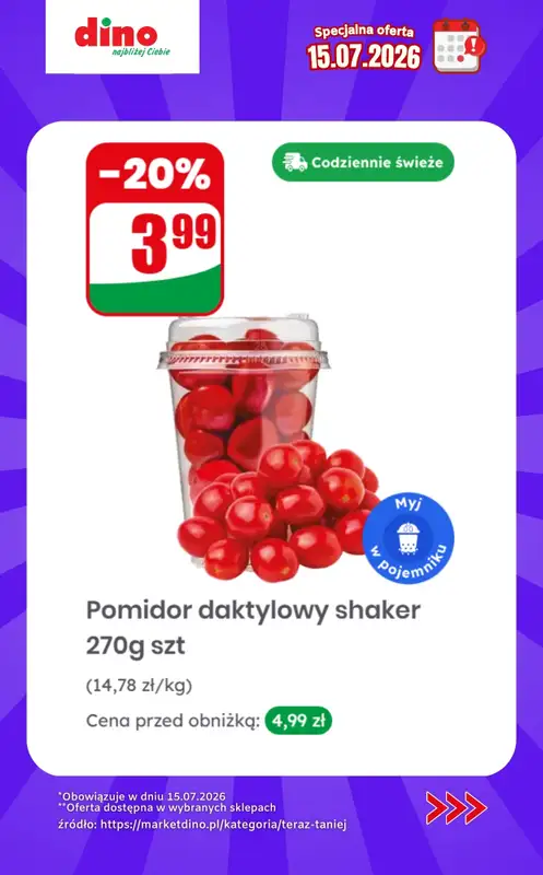Dino - gazetka promocyjna Specjalna oferta na 15.07.2026 - promocje spoza gazetki od środy 15.07 do środy 15.07 - strona 5