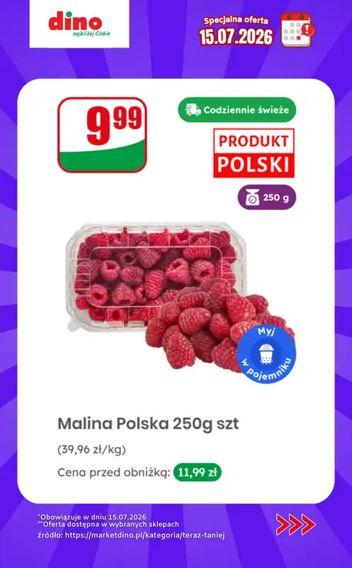 Dino - gazetka promocyjna Specjalna oferta na 15.07.2026 - promocje spoza gazetki od środy 15.07 do środy 15.07 - strona 7