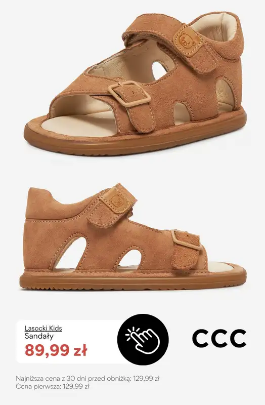CCC - gazetka promocyjna SALE - sandały dla dziewczynki od czwartku 16.07  - strona 4