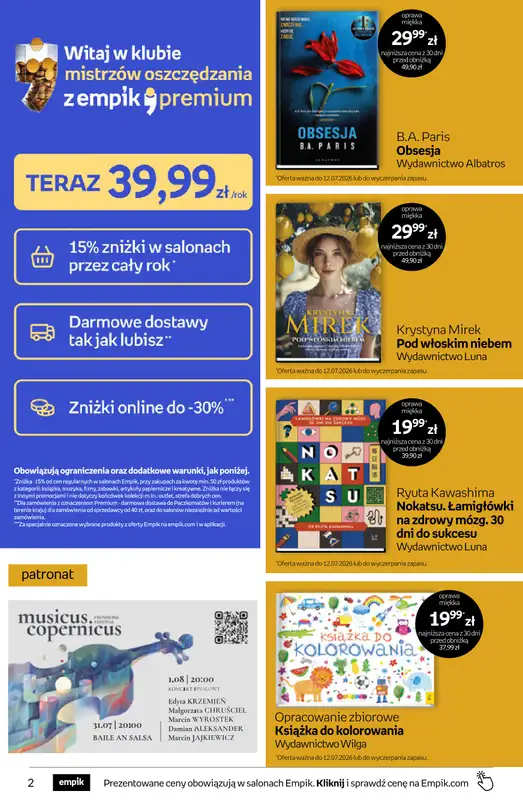 Empik - gazetka promocyjna Tom kultury: książki   - strona 2