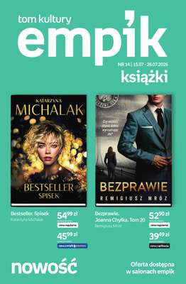 Empik - gazetka promocyjna Tom kultury: książki od środy 15.07 do wtorku 28.07