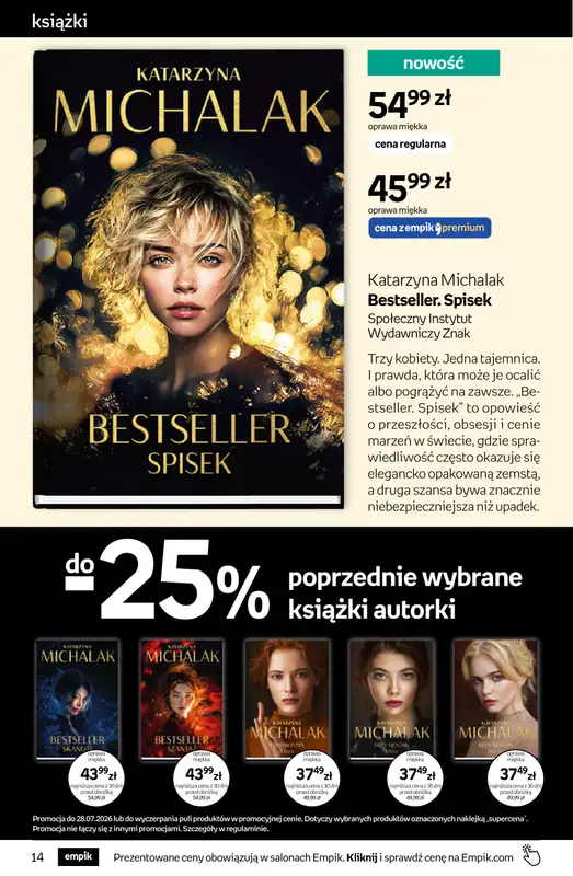 Empik - gazetka promocyjna Tom kultury: książki od środy 15.07 do wtorku 28.07 - strona 14