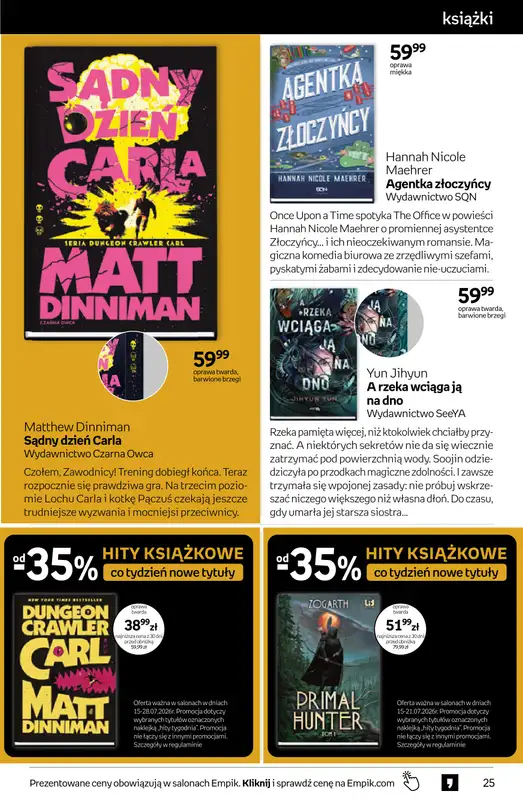 Empik - gazetka promocyjna Tom kultury: książki od środy 15.07 do wtorku 28.07 - strona 25