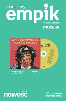 Empik - gazetka promocyjna Tom kultury: muzyka od środy 15.07 do wtorku 28.07