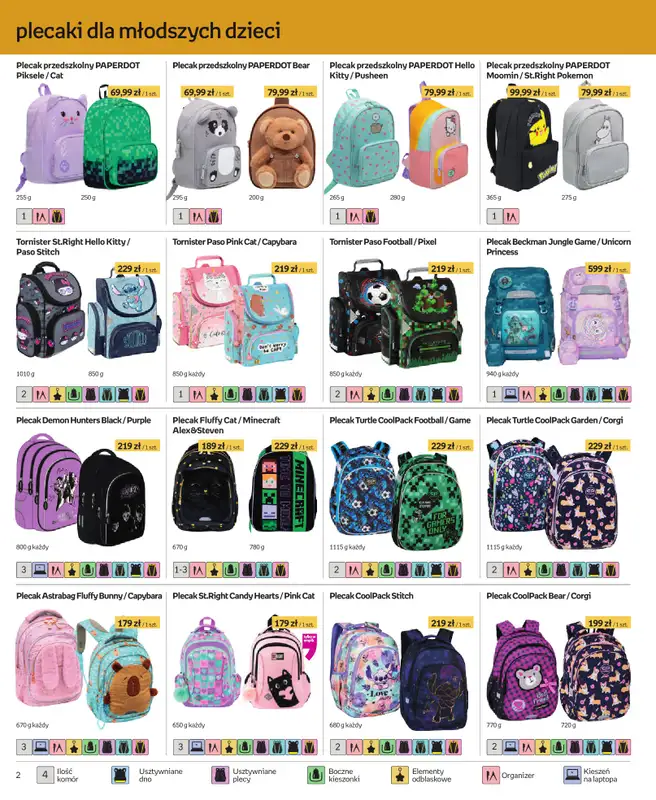 Empik - gazetka promocyjna Katalog Plecaki od środy 15.07 do niedzieli 06.09 - strona 2