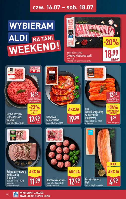 Aldi - gazetka promocyjna Weekend super cen w Aldi! od czwartku 16.07 do soboty 18.07 - strona 12