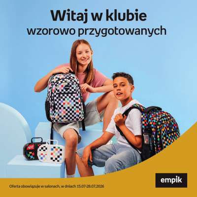 Empik - gazetka promocyjna Witaj w klubie wzorowo przygotowanych od środy 15.07 do wtorku 28.07