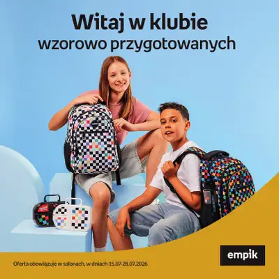 Empik - gazetka promocyjna Witaj w klubie wzorowo przygotowanych od środy 15.07 do wtorku 28.07