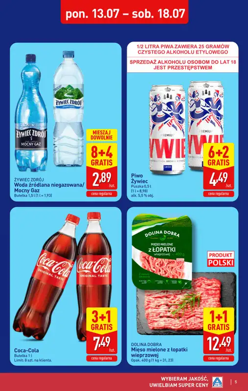 Aldi - gazetka promocyjna Pełny katalog! od poniedziałku 13.07 do soboty 18.07 - strona 5