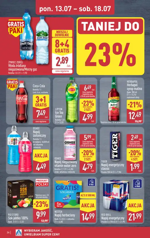Aldi - gazetka promocyjna Pełny katalog! od poniedziałku 13.07 do soboty 18.07 - strona 24