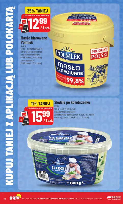 POLOmarket - gazetka promocyjna Kupuj taniej z POLOkartą od środy 15.07 do wtorku 21.07 - strona 10