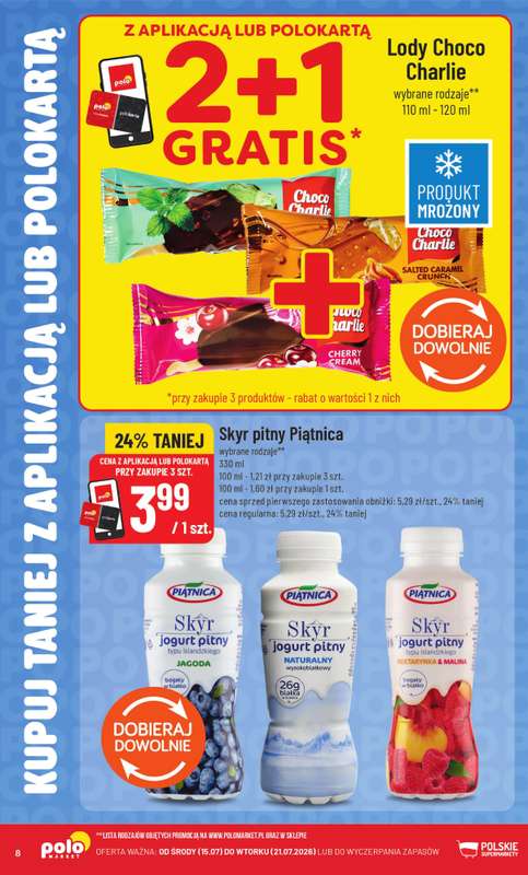 POLOmarket - gazetka promocyjna Kupuj taniej z POLOkartą od środy 15.07 do wtorku 21.07 - strona 8
