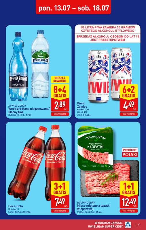 Aldi - gazetka promocyjna Pełny katalog! od poniedziałku 13.07 do soboty 18.07 - strona 5