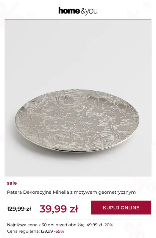 home&you - gazetka promocyjna SALE: dekoracje od środy 15.07 do piątku 24.07 - strona 10