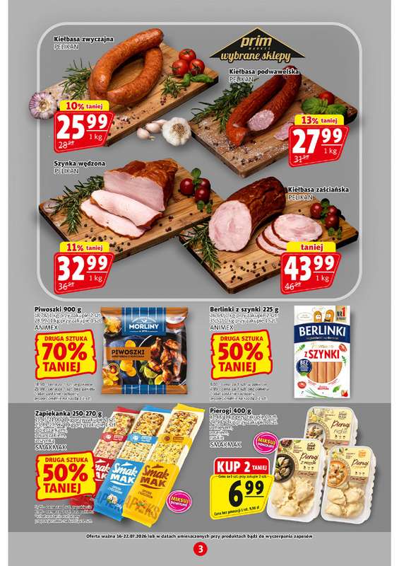 Prim Market - gazetka promocyjna Gazetka od czwartku 16.07 do środy 22.07 - strona 3