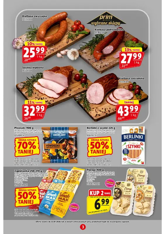 Prim Market - gazetka promocyjna Gazetka od czwartku 16.07 do środy 22.07 - strona 3