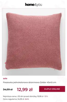 home&you - gazetka promocyjna SALE: poduszki i poszewki dekoracyjne od środy 15.07 do piątku 24.07 - strona 3