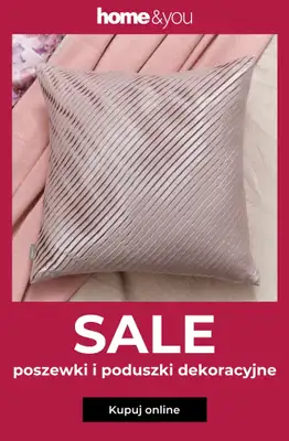 home&you - gazetka promocyjna SALE: poduszki i poszewki dekoracyjne od środy 15.07 do piątku 24.07