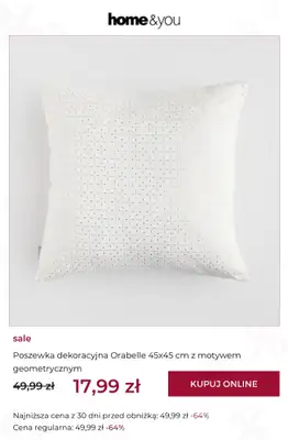 home&you - gazetka promocyjna SALE: poduszki i poszewki dekoracyjne od środy 15.07 do piątku 24.07 - strona 6
