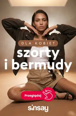 Sinsay - gazetka promocyjna Szorty i bermudy - od 11,99 PLN od środy 15.07 