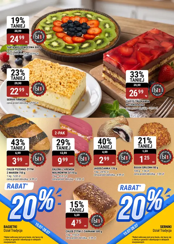 bi1 - gazetka promocyjna Gazetka Ełk I Nasze promocje nie jadą na wakacje! od środy 15.07 do wtorku 28.07 - strona 6
