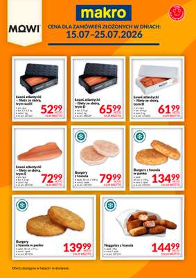 Makro - gazetka promocyjna Ulotka Mowi od środy 15.07 do soboty 25.07