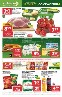 Stokrotka - gazetka promocyjna Gazetka Supermarket od czwartku 16.07 do środy 22.07