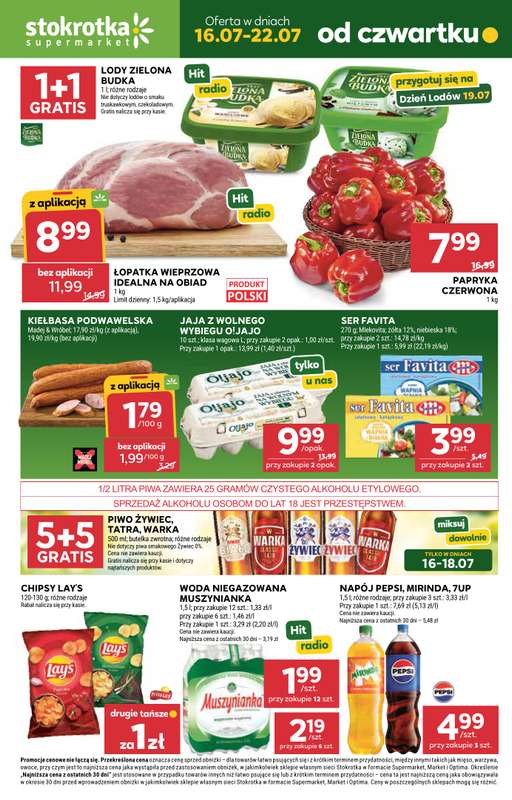 Stokrotka - gazetka promocyjna Gazetka Supermarket od czwartku 16.07 do środy 22.07