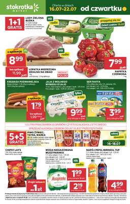 Stokrotka - gazetka promocyjna Gazetka Market od czwartku 16.07 do środy 22.07
