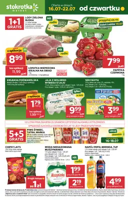 Stokrotka - gazetka promocyjna Gazetka Market od czwartku 16.07 do środy 22.07