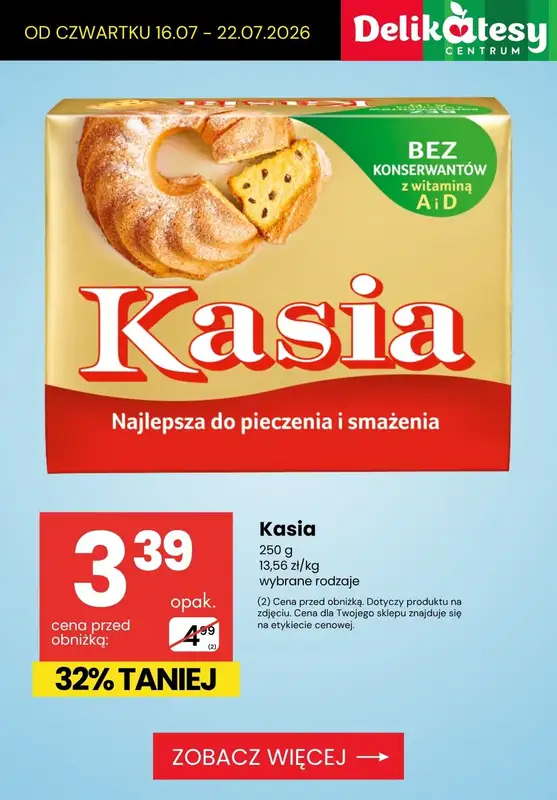 Delikatesy Centrum - gazetka promocyjna PROMOCJE na NABIAŁ od czwartku 16.07 do środy 22.07 - strona 3