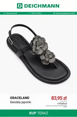Deichmann - gazetka promocyjna Japonki damskie od środy 15.07  - strona 3
