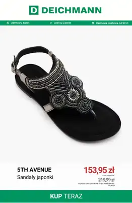 Deichmann - gazetka promocyjna Japonki damskie od środy 15.07  - strona 11