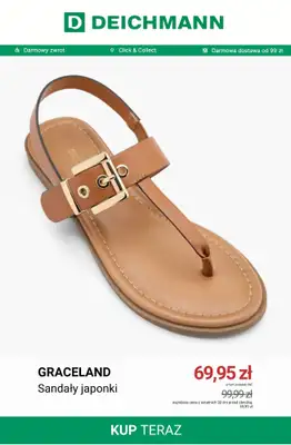 Deichmann - gazetka promocyjna Japonki damskie od środy 15.07  - strona 7