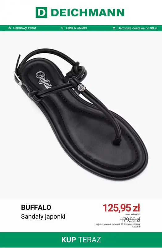 Deichmann - gazetka promocyjna Japonki damskie od środy 15.07  - strona 5