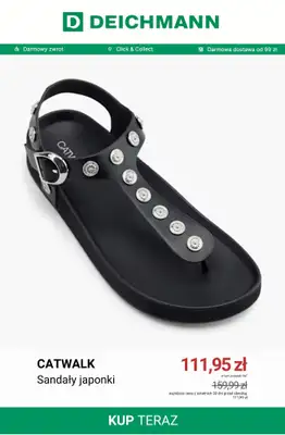 Deichmann - gazetka promocyjna Japonki damskie od środy 15.07  - strona 10