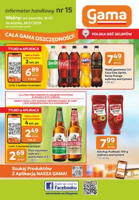 Gama - gazetka promocyjna Gazetka od czwartku 16.07 do wtorku 28.07