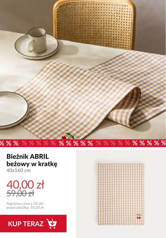 Homla - gazetka promocyjna Tekstylia do salonu od środy 15.07  - strona 8